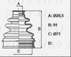 FIRST LINE FCB6349 Bellow, driveshaft